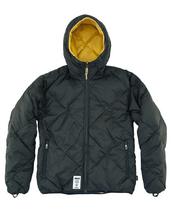 View Item Addict Downstate Jacket Quilted Hooded Warm Coat Black 